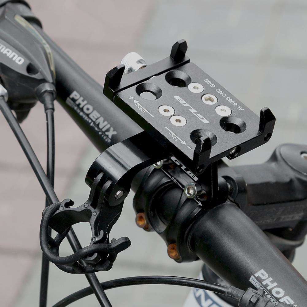 GUB G99 Universele Telefoonhouder Fiets Stuurpen met GoPro Mount Zwart afbeelding 4