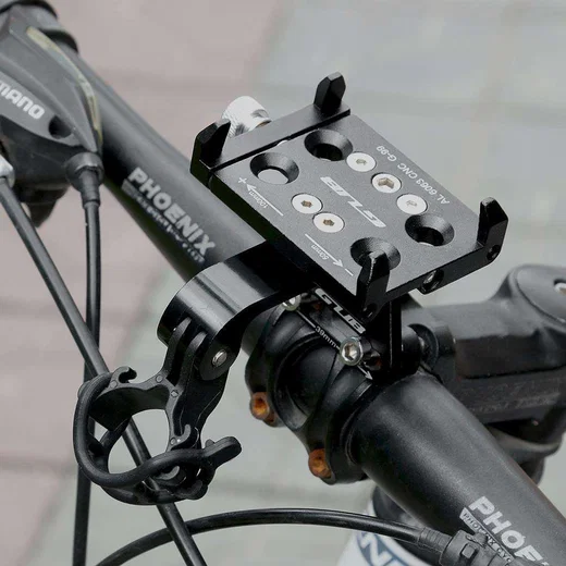 GUB G99 Universele Telefoonhouder Fiets Stuurpen met GoPro Mount Zwart afbeelding 4