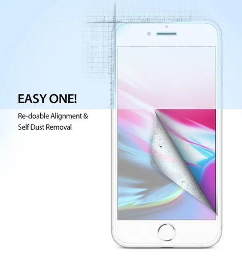 Ringke Anti-Stof iPhone SE 2020 / 2022 Screen Protector [2-Pack] afbeelding 4
