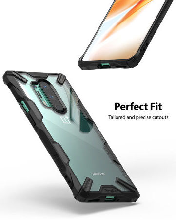 Ringke Fusion X OnePlus 8 Pro Hoesje Zwart afbeelding 3