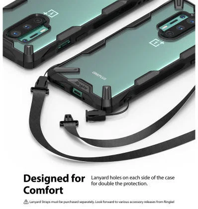 Ringke Fusion X OnePlus 8 Pro Hoesje Zwart afbeelding 5