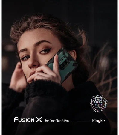 Ringke Fusion X OnePlus 8 Pro Hoesje Zwart afbeelding 7
