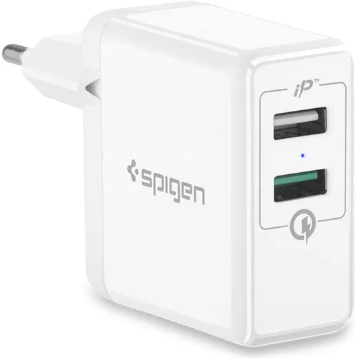 Spigen Essential F207 Quick Charge 3.0 Compacte Oplader 2 Poorten afbeelding 1