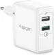 Spigen Essential F207 Quick Charge 3.0 Compacte Oplader 2 Poorten afbeelding 1