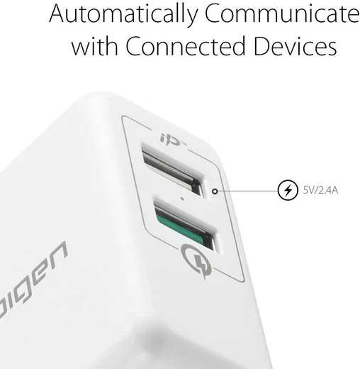 Spigen Essential F207 Quick Charge 3.0 Compacte Oplader 2 Poorten afbeelding 6