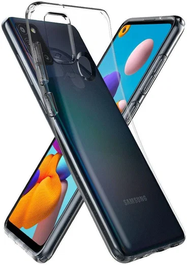 Spigen Liquid Crystal Samsung Galaxy A21s Hoesje Transparant afbeelding 1