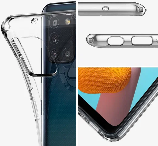 Spigen Liquid Crystal Samsung Galaxy A21s Hoesje Transparant afbeelding 3