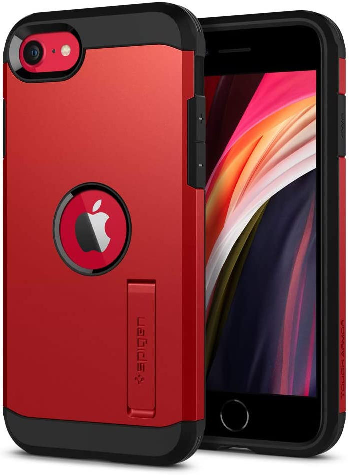 Spigen Tough Armor 2 Apple iPhone SE (2020/2022) Hoesje Rood afbeelding 1