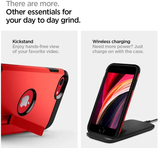 Spigen Tough Armor 2 Apple iPhone SE (2020/2022) Hoesje Rood afbeelding 7