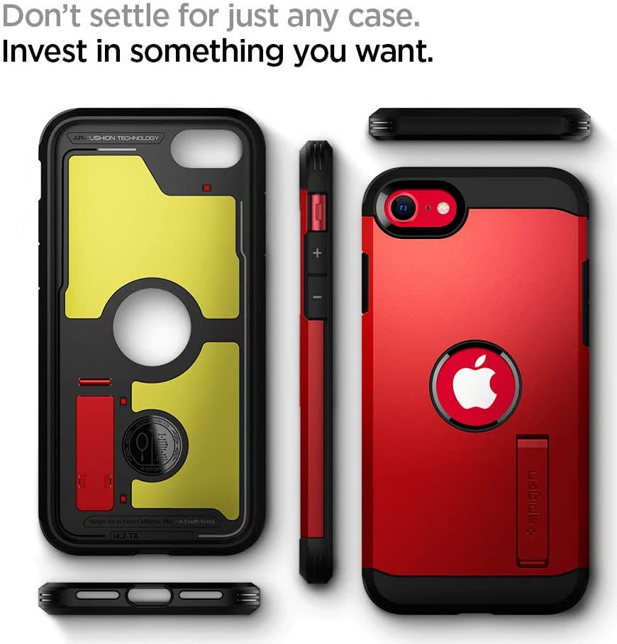 Spigen Tough Armor 2 Apple iPhone SE (2020/2022) Hoesje Rood afbeelding 8