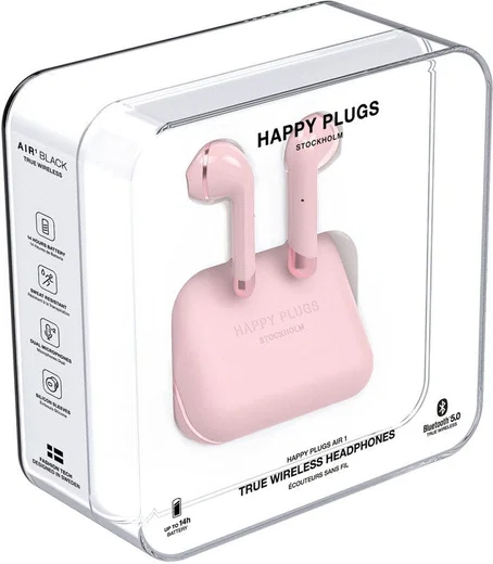 Happy Plugs Air 1 True Wireless Draadloze Oordopjes Roze afbeelding 10
