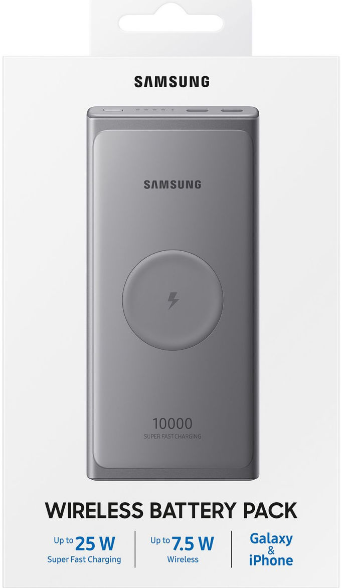 Originele Samsung 25W USB-C Wireless Powerbank 10.000 mAh Grijs afbeelding 6