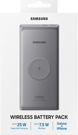 Originele Samsung 25W USB-C Wireless Powerbank 10.000 mAh Grijs afbeelding 6