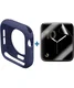 Apple Watch 40MM Hoesje (Flexibel TPU) met Folie Screenprotector - Blauw afbeelding 1