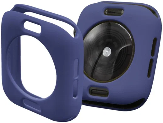 Apple Watch 40MM Hoesje (Flexibel TPU) met Folie Screenprotector - Blauw afbeelding 7