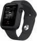 Apple Watch 44MM Hoesje Flexibel TPU met Folie Screenprotector Zwart afbeelding 2