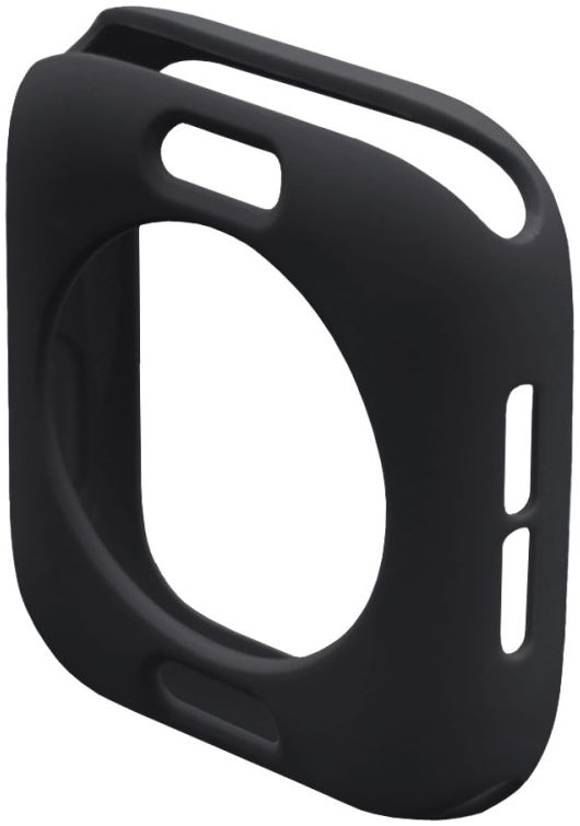 Apple Watch 44MM Hoesje Flexibel TPU met Folie Screenprotector Zwart afbeelding 5
