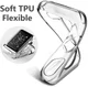 Apple Watch 44MM Hoesje Flexibel TPU met Folie Screenprotector Clear afbeelding 6