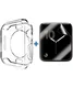 Apple Watch 44MM Hoesje Flexibel TPU met Folie Screenprotector Clear afbeelding 1