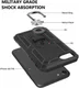 iPhone SE (2020/2022) / 8 / 7 Hoesje Kickstand TPU Zwart afbeelding 7
