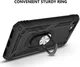 iPhone SE (2020/2022) / 8 / 7 Hoesje Kickstand TPU Zwart afbeelding 4