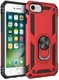 Apple iPhone SE (2020) / 8 / 7 Draaibaar Stand Hoesje TPU Rood afbeelding 1
