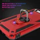Apple iPhone SE (2020) / 8 / 7 Draaibaar Stand Hoesje TPU Rood afbeelding 4