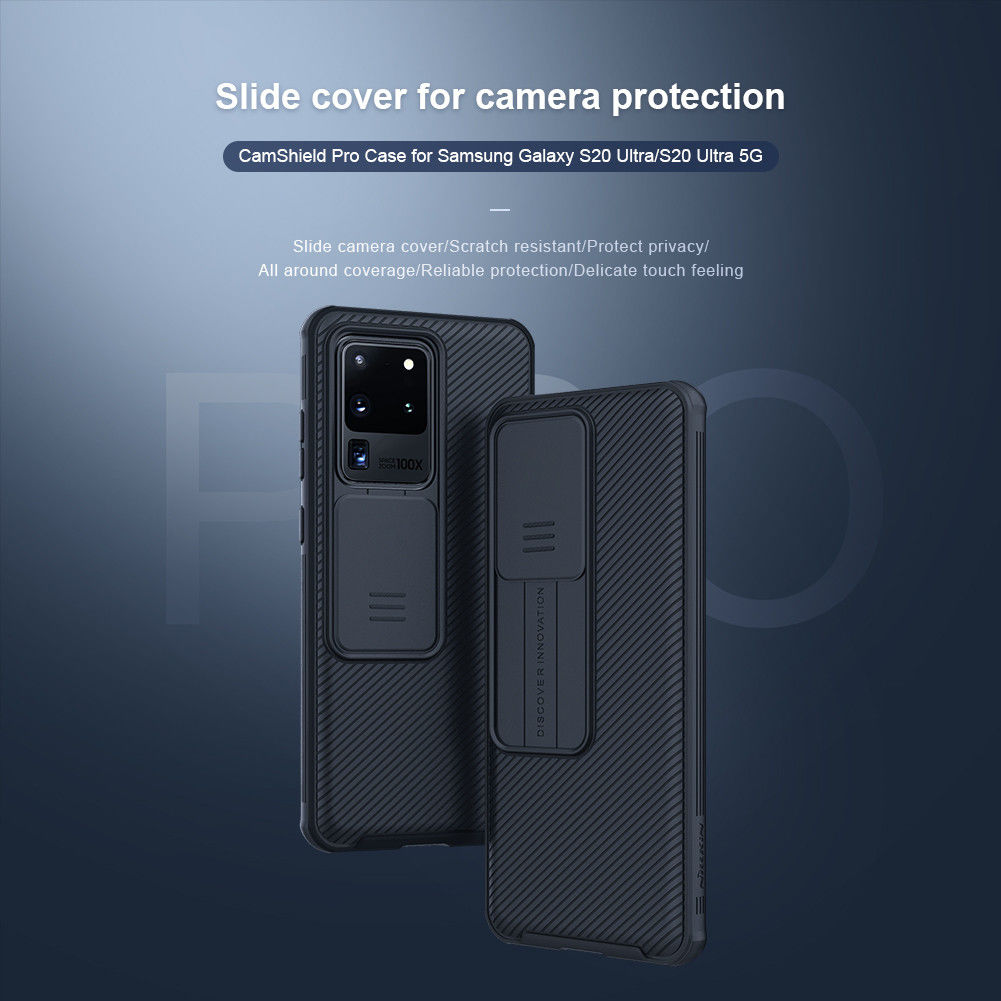 Nillkin CamShield Galaxy S20 Ultra Hoesje met Camera Slider Zwart afbeelding 7