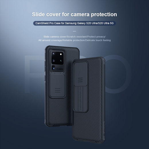 Nillkin CamShield Galaxy S20 Ultra Hoesje met Camera Slider Zwart afbeelding 7