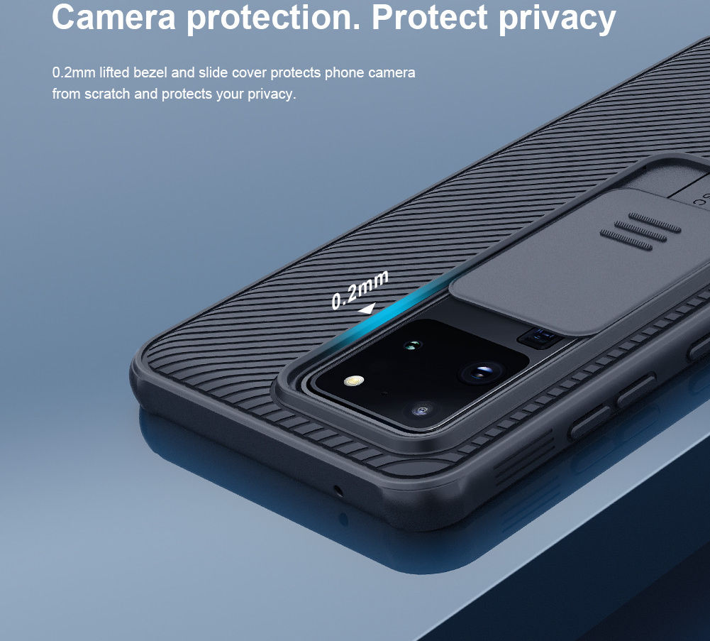 Nillkin CamShield Galaxy S20 Ultra Hoesje met Camera Slider Zwart afbeelding 8