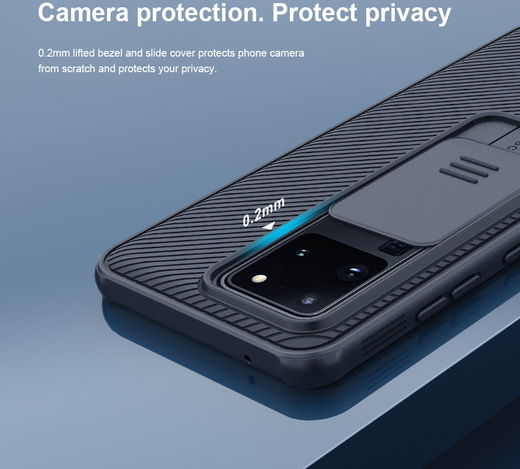 Nillkin CamShield Galaxy S20 Ultra Hoesje met Camera Slider Zwart afbeelding 8