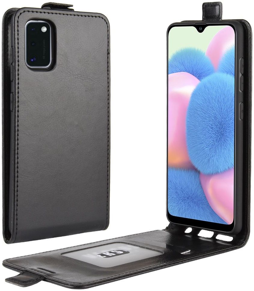 Samsung Galaxy A41 Hoesje Verticaal Flip me Pashouder Zwart afbeelding 1