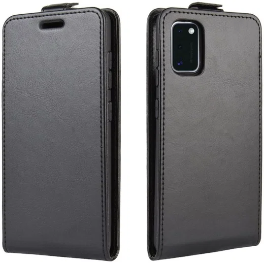 Samsung Galaxy A41 Hoesje Verticaal Flip me Pashouder Zwart afbeelding 2