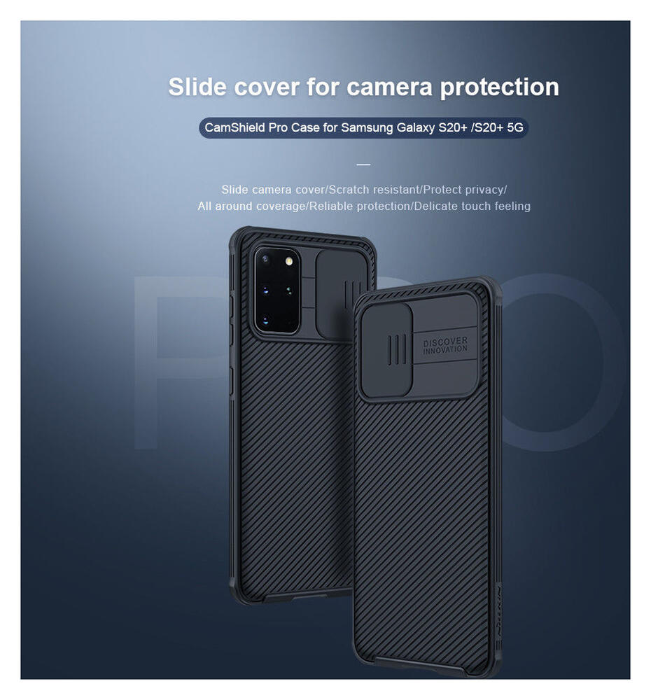 Nillkin CamShield Galaxy S20 Plus Hoesje met Camera Slider Zwart afbeelding 7