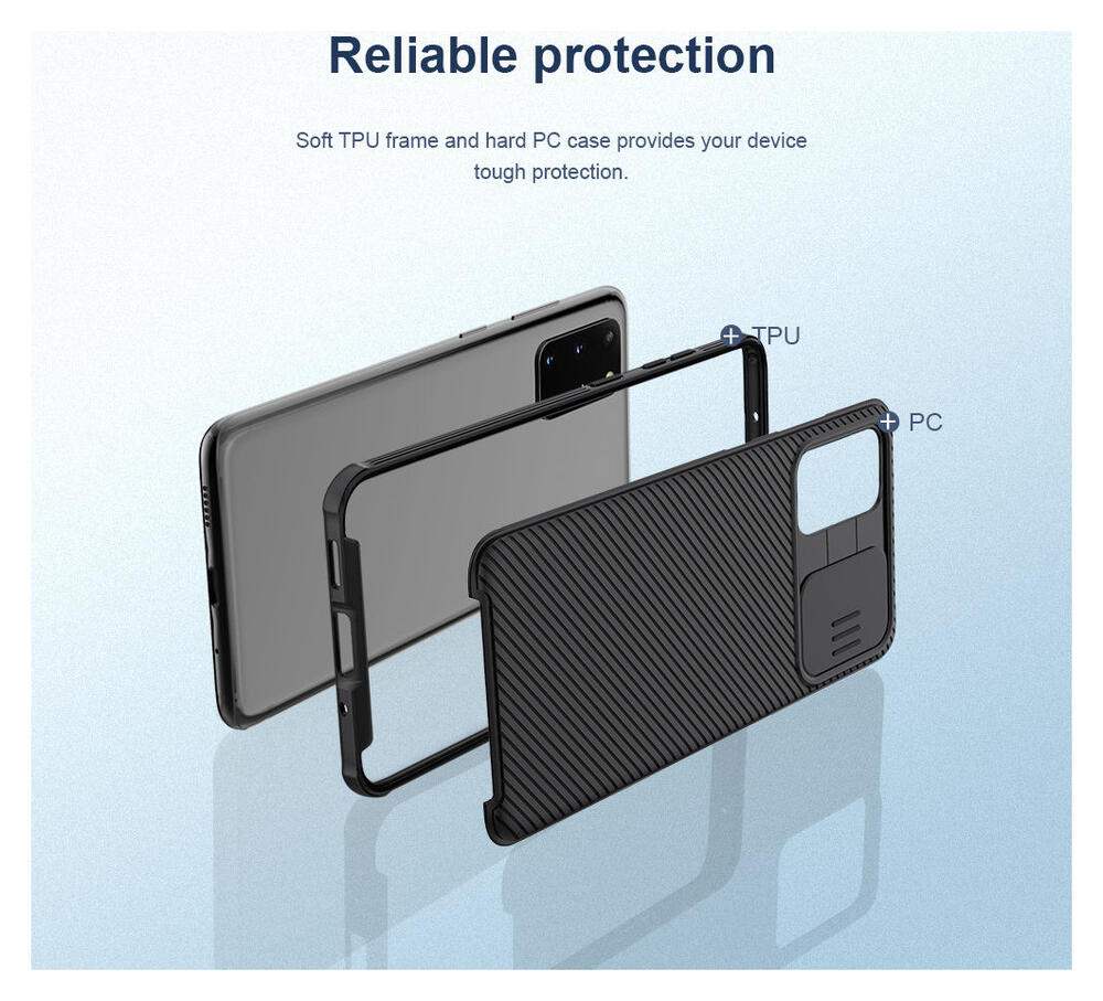 Nillkin CamShield Galaxy S20 Plus Hoesje met Camera Slider Zwart afbeelding 9