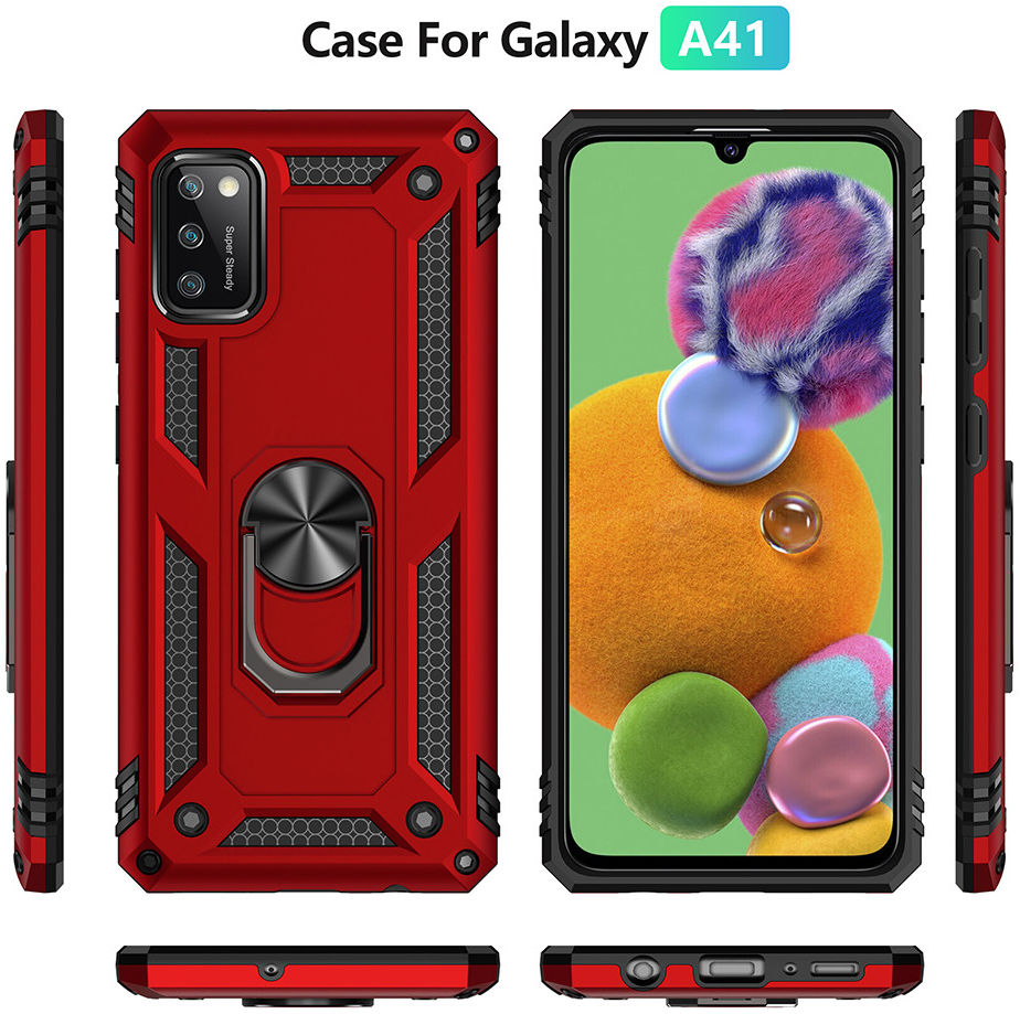 Samsung Galaxy A41 Hybride Hoesje met Kickstand Groen afbeelding 7