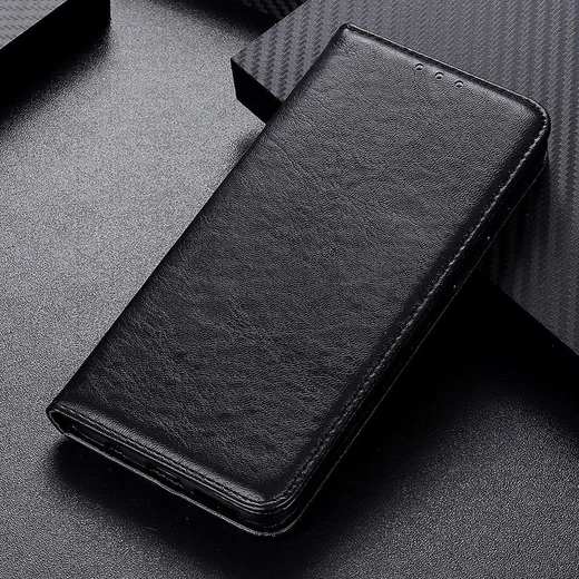 Samsung Galaxy A21s Crazy Horse Leather Wallet Case Zwart afbeelding 10