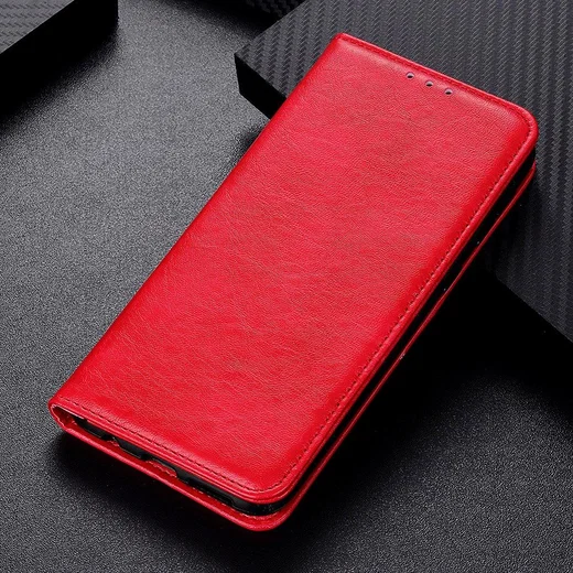 Samsung Galaxy A21s Crazy Horse Leather Wallet Case Rood afbeelding 11