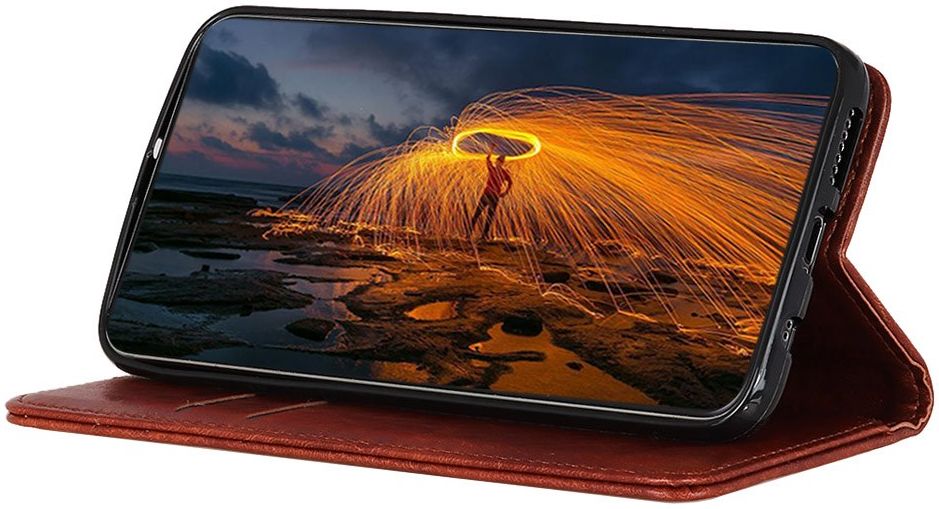 Samsung Galaxy A21s Crazy Horse Leather Wallet Case Bruin afbeelding 6