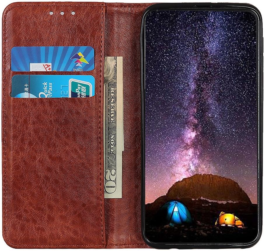 Samsung Galaxy A21s Crazy Horse Leather Wallet Case Bruin afbeelding 7