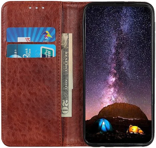 Samsung Galaxy A21s Crazy Horse Leather Wallet Case Bruin afbeelding 7