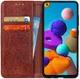 Samsung Galaxy A21s Crazy Horse Leather Wallet Case Bruin afbeelding 1