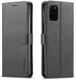 LC.IMEEKE Samsung Galaxy A41 Portemonnee Stand Hoesje Zwart afbeelding 1