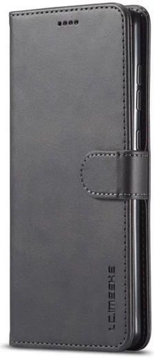 LC.IMEEKE Samsung Galaxy A41 Portemonnee Stand Hoesje Zwart afbeelding 2
