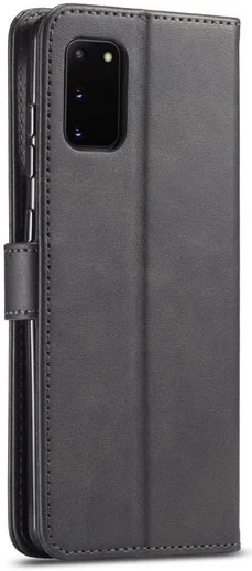 LC.IMEEKE Samsung Galaxy A41 Portemonnee Stand Hoesje Zwart afbeelding 3