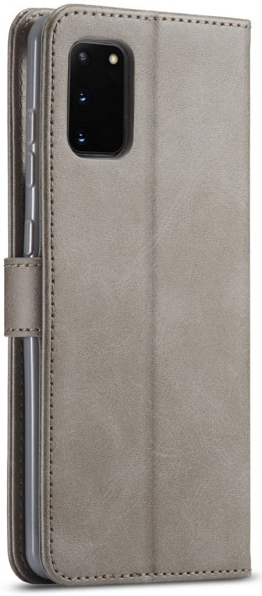 LC.IMEEKE Samsung Galaxy A41 Portemonnee Stand Hoesje Grijs afbeelding 3
