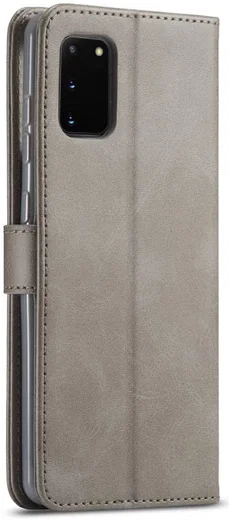 LC.IMEEKE Samsung Galaxy A41 Portemonnee Stand Hoesje Grijs afbeelding 3