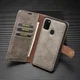 Samsung Galaxy M21 2-in-1 Bookcase en Back Cover Hoesje Grijs afbeelding 6