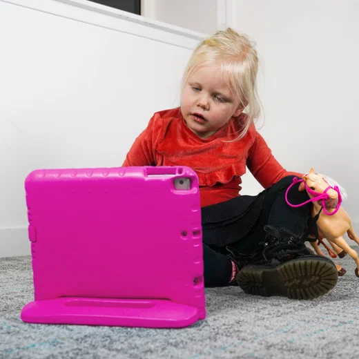 Samsung Galaxy Tab S6 Lite Kinder Tablethoes met Handvat Roze afbeelding 3