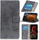 LG V60 ThinQ 5G Hoesje Retro Wallet Stand Kunst Leer Grijs afbeelding 1